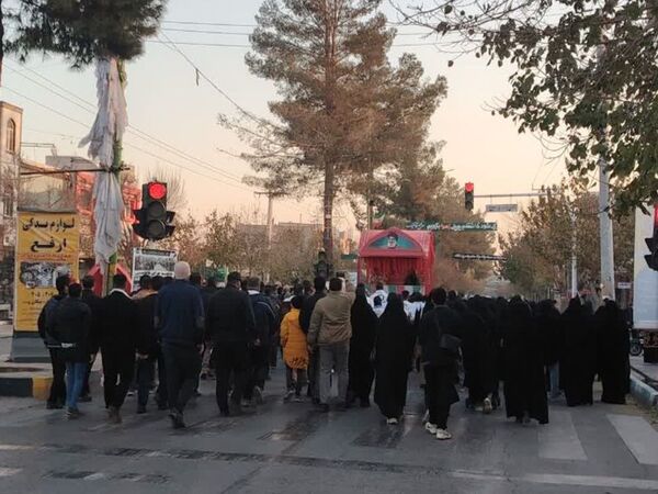 تشییع پیکر مطهر شهدای گمنام در سرار شهرستان برخوار