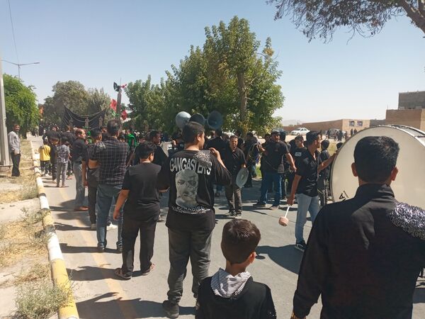 اجتماع حسینیان وعزاداری هیات مساجد و روستاهای اطراف در چناران