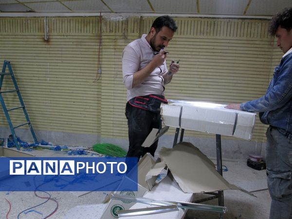 اجرای عملیات عمرانی در مدرسه‌ ابتدایی روستای مارکده