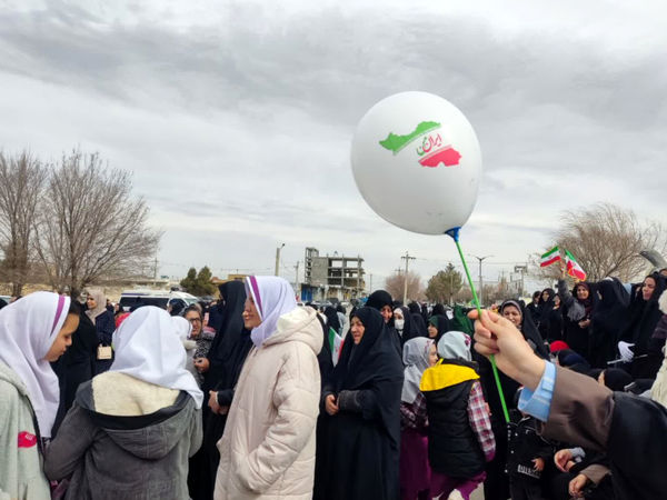 راهپیمایی پرشور ۲۲ بهمن ماه خرم‌بید