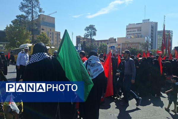 مراسم راهپیمایی جاماندگان اربعین حسینی در شیراز
