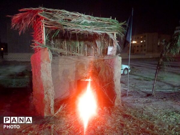مراسم شب تاسوعای حسینی  در ناحیه۶ مشهد