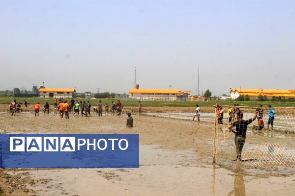 جشنواره فرهنگی و ورزشی بازی‌های شالیزاری در گلوگاه 