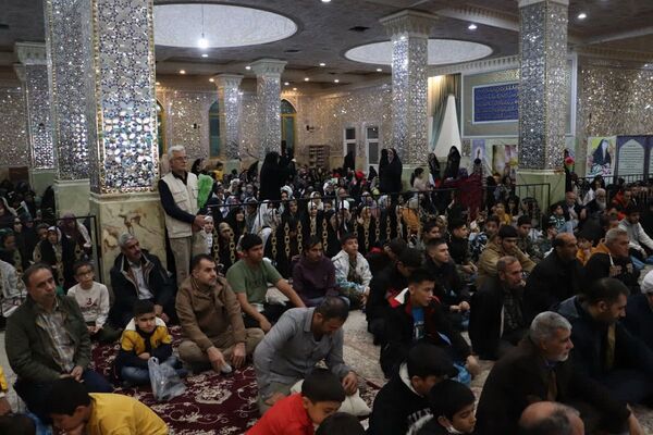 چلچراغ آیه‌ها در آستان بی‌بی سکینه شهرستان ملارد