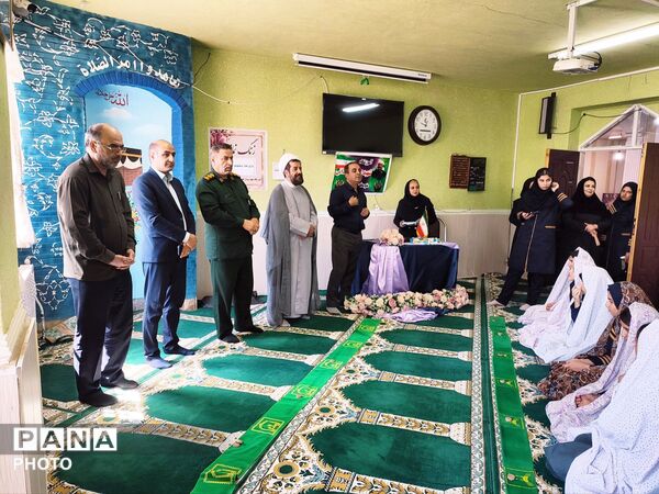 آیین نمادین «زنگ نماز» در دبیرستان سردار شهید همدانی منطقه جوکار
