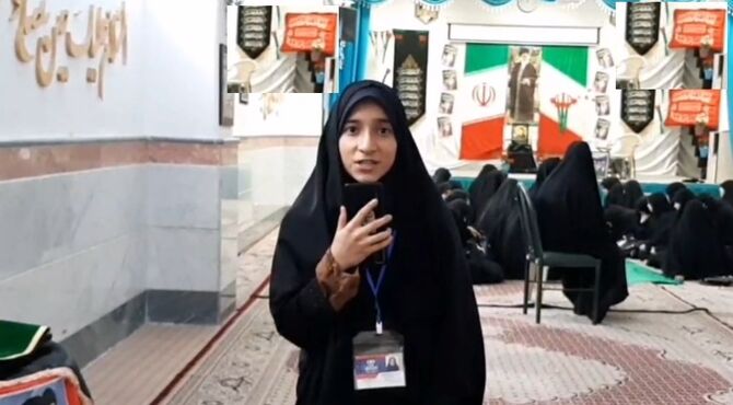 مراسم سوگواری شهادت دردانه سیدالشهدا(ع) در دبیرستان هدی