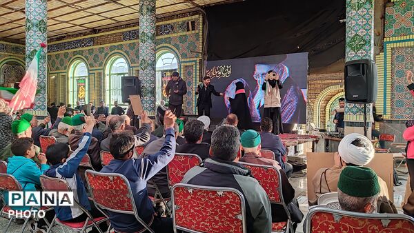 مراسم گرامیداشت چهلم امام شهید در گلزار شهدای  شهر بار نیشابور-۲