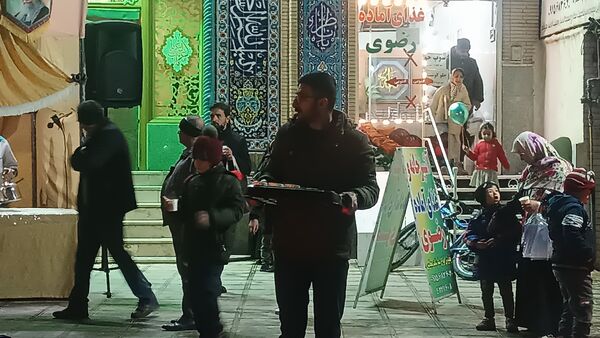 موکب پذیرایی مسجدالرضای نیشابور به‌مناسبت میلاد امام زمان (عج)