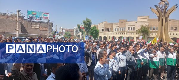 گرامیداشت شهادت سید‌حسن‌نصرالله در شهرستان بم 