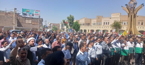 گرامیداشت شهادت سید‌حسن‌نصرالله در شهرستان بم 