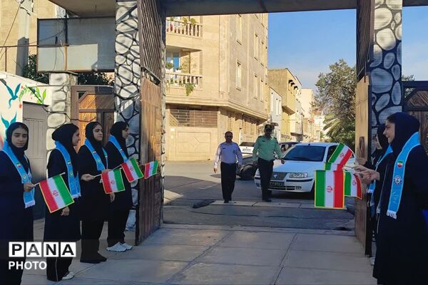 آیین گرامیداشت هفته نیروی انتظامی در دبیرستان الزهرا