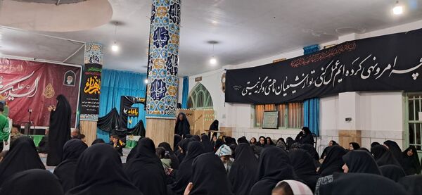 عزاداری دهه دوم فاطمیه با حضور شهید گمنام در دهستان شوراب صغیر  