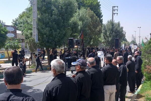 مراسم تاسوعای حسینی در کامیاران 