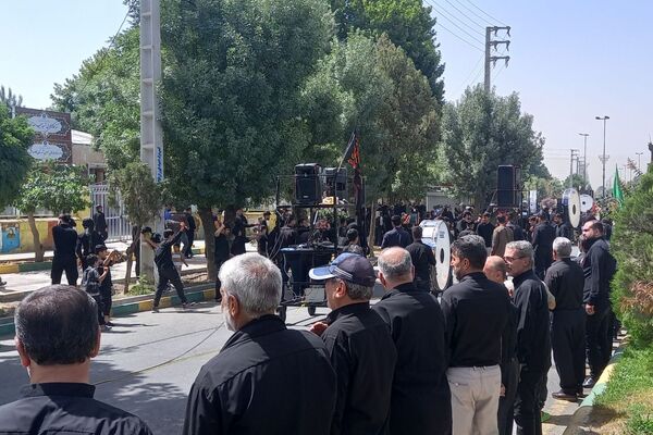 مراسم تاسوعای حسینی در کامیاران 