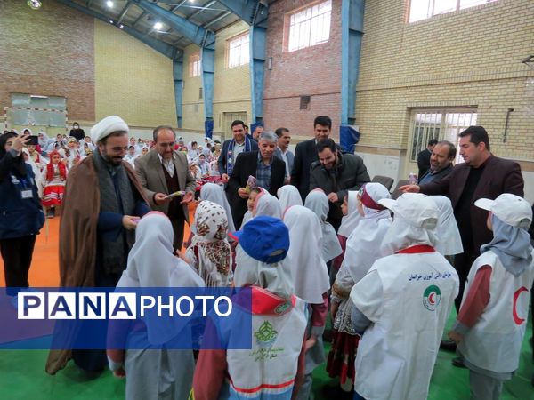 آیین برگزاری زنگ سپاس معلم در مدرسه خانکلابی بجنورد