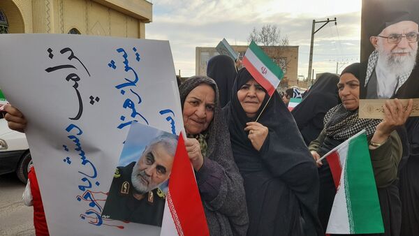 راهپیمایی مردم کمیجان درپی محکومیت اقدامات تروریستی در ایران
