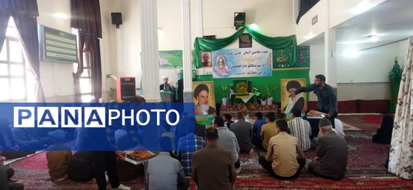 استقبال مردم شهر تیتکانلو از پرچم امام رضا(ع)