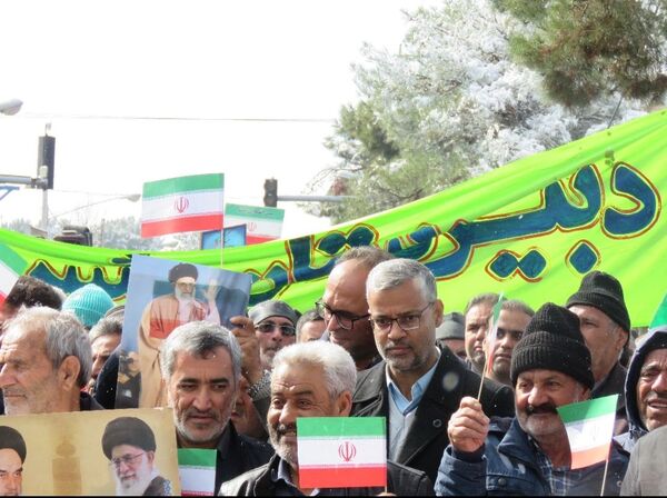 راهپیمایی یوم الله ۲۲ بهمن ماه در شهرستان خلیل‌آباد