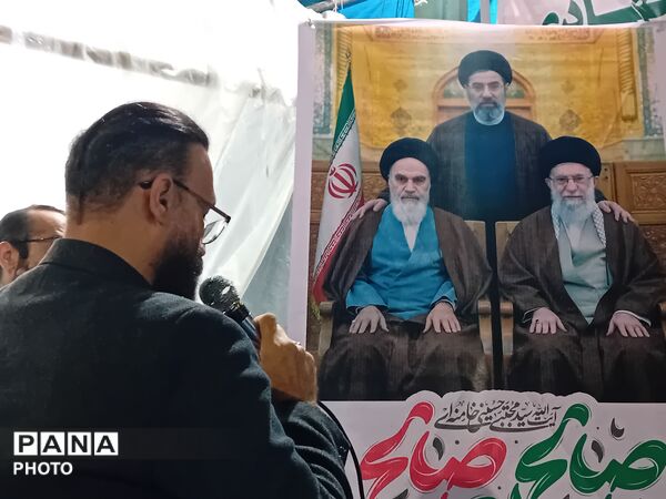 مراسم یادبود رهبر شهید در موکب آموزش و پرورش علی آبادکتول