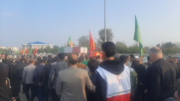 اجتماع فاطمیون و تشییع پیکر 2 شهید گمنام در تالش