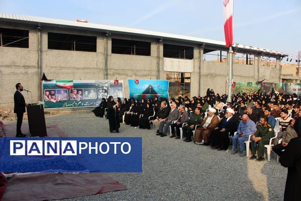 مراسم دومین سالگرد خاکسپاری شهید گمنام آموزشکده فنی دختران قم