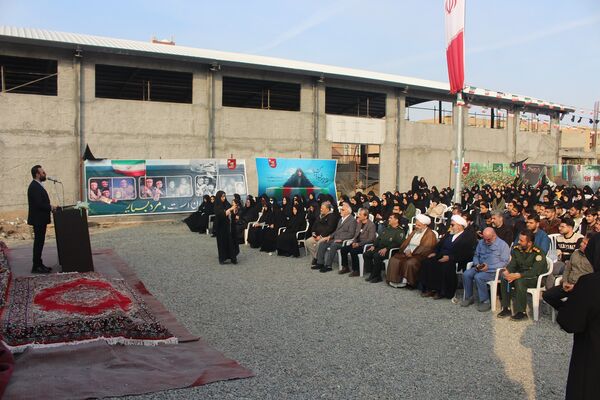 مراسم دومین سالگرد خاکسپاری شهید گمنام آموزشکده فنی دختران قم