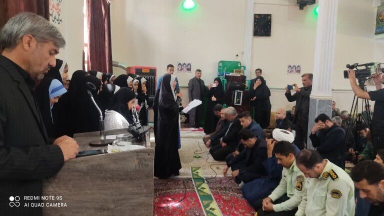 مراسم یاد بود شهید آیت الله سید ابراهیم رئیسی و همراهانش در شهر تیتکانلو