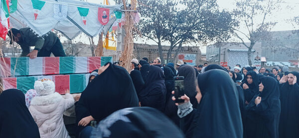 مراسم استقبال از شهید گمنام در غلامان