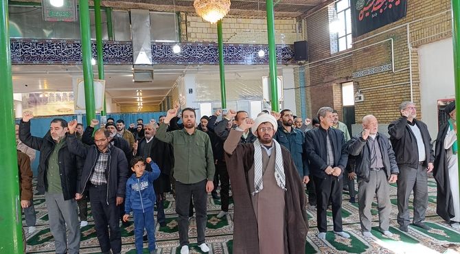 نمازی با محکومیت اغتشاشگران 