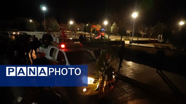  مراسم وداع با پیکر شهید جواد حسن زاده در مسجد امام علی(ع)