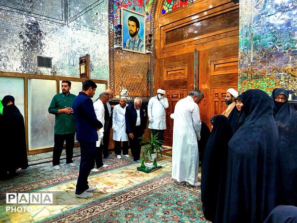 غبارروبی مزار مطهر امامزاده سید مرتضی