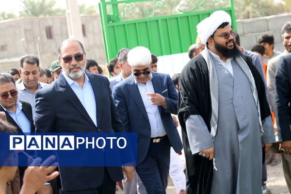 افتتاح زمین چمن روستای محمد آباد چاه ملک 