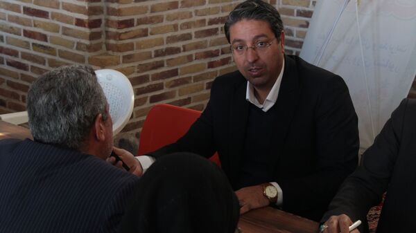 میز خدمت در نماز جمعه نیشابور 