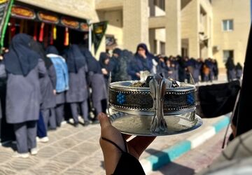 برپایی موکب دانش آموزی در ایام فاطمی