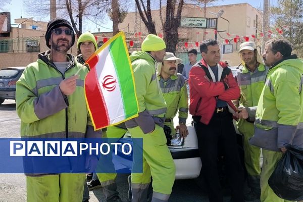 راهپیمایی ۲۲ بهمن در چهل و ششمین سالگرد پیروزی شکوهمند انقلاب اسلامی در شهرستان آباده