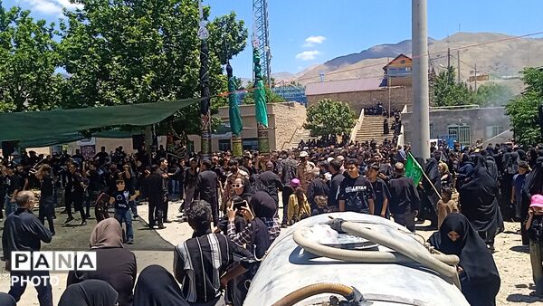 عزاداری چهار مین روز از ماه محرم در بوژ آباد میهمان قاب پانا