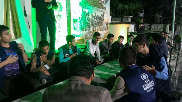 مراسم شب شهادت امام صادق(ع) در اردوی ملی پسران مسئله‌محور پانا