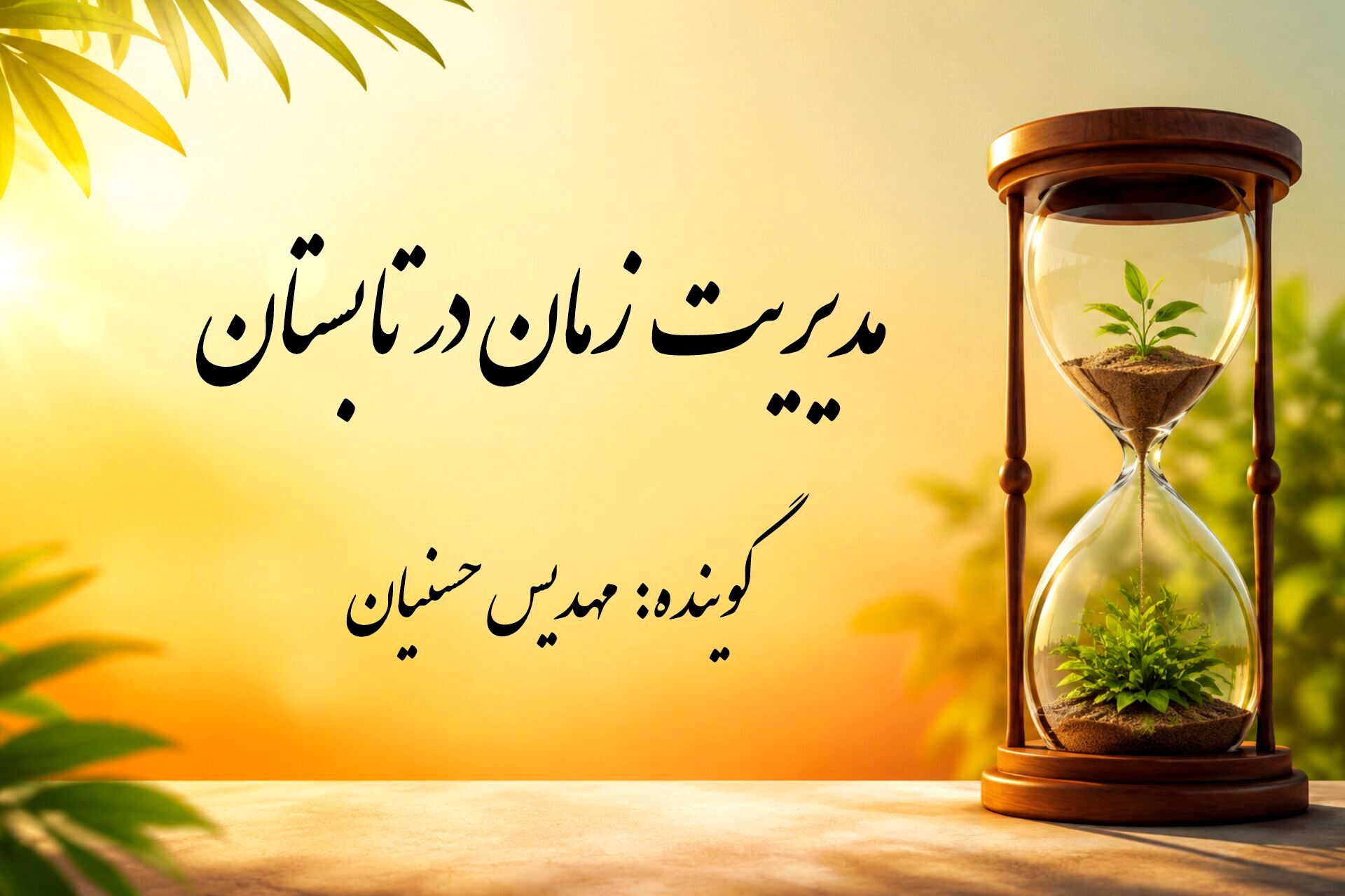 راهنما‌ی عملی مدیریت زمان در تابستان