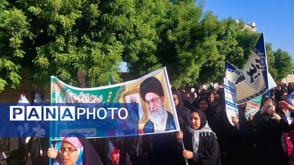 راهپیمایی ۱۳ آبان در منطقه شبانکاره 