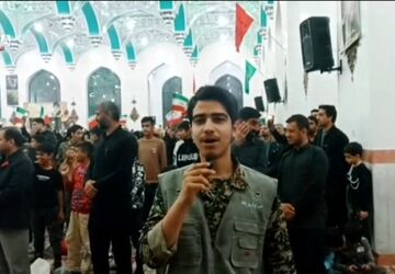 تجمع مردم فندرسک در شب شهادت امام جعفرصادق (ع)