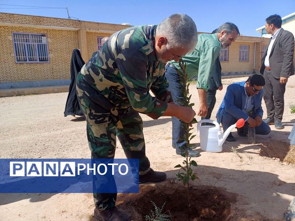 نهال‌های مهر در خاک دبستان ام‌السلمه جاجرم