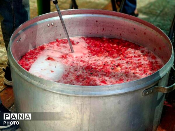 خدمت‌رسانی موکب عاشقان ولایت به عزاداران در مراسم وداع بارهبر شهید