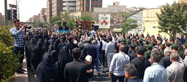 تشییع باشکوه پیکر بسیجی شهید در حمله رژیم صهیونیستی؛ مردم با فریاد مرگ بر اسرائیل وداع کردند