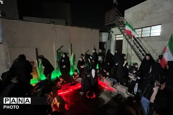 تجمع مردمی شهر صباشهر همزمان با مراسم شام غریبان  