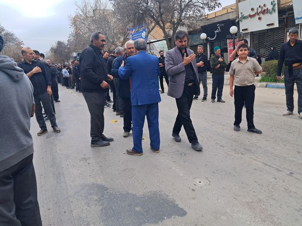 مراسم دسته روی و سینه زنی مردم آشخانه به مناسبت شهادت امام علی (ع)