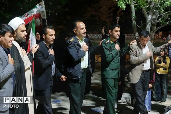 حضور حماسی مردم شهر قلعه رئیسی در گلزار مطهر شهدای گمنام 