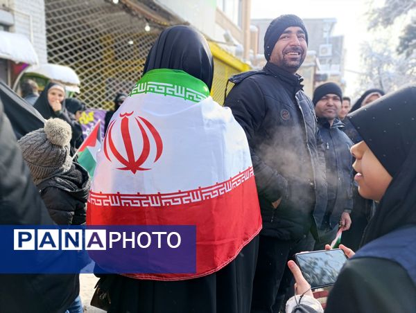 برگزاری راهپیمایی ۲۲ بهمن ماه در شهرستان نیشابور 