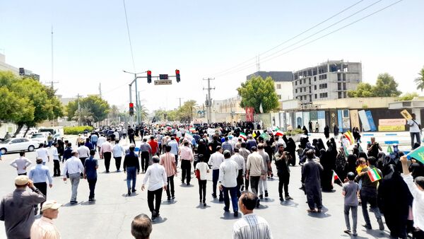 راهپیمایی خشم و نصر در بندرعباس