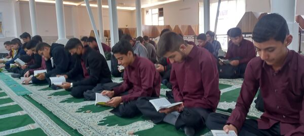 مراسم هیات دانش‌آموزی دبیرستان نمونه آیت الله خامنه‌ای کاشمر