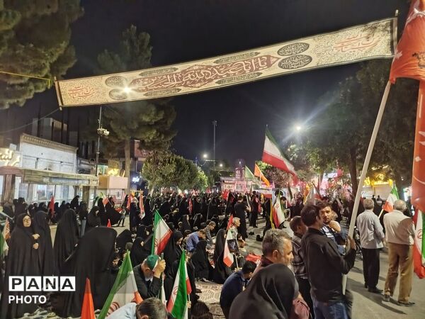 حماسه سازی مردم نیشابور در صد و سی و چهارمین شب-۱
